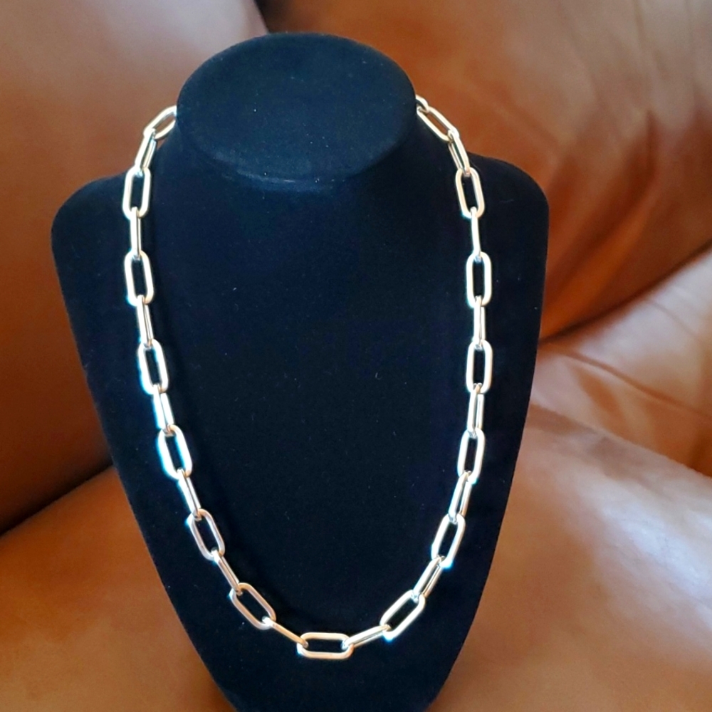 18" Sterling Silver Paperclip Chain